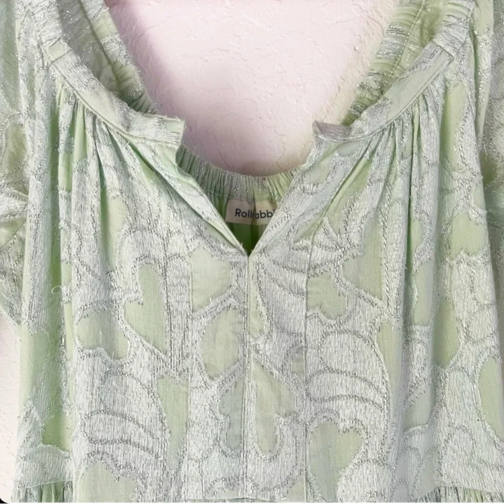 Roberta Roller Rabbit Silver & Mint Clermont Dress - Picture 4 of 7